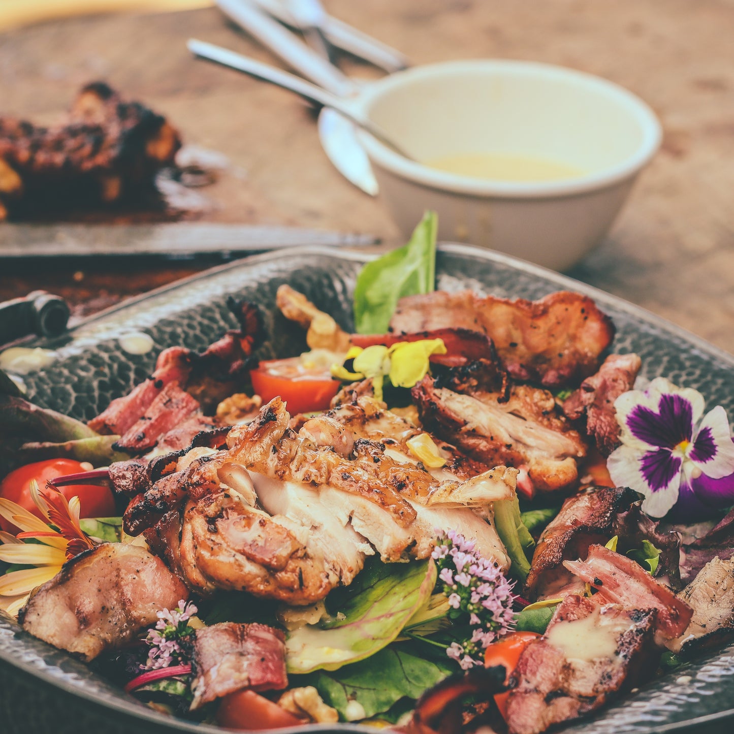 Grilled Cajun Spiced Chicken & Bacon