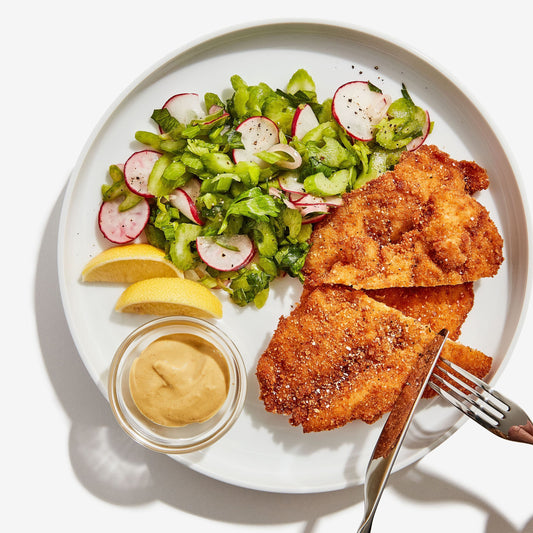 Chicken Schnitzel & Salad