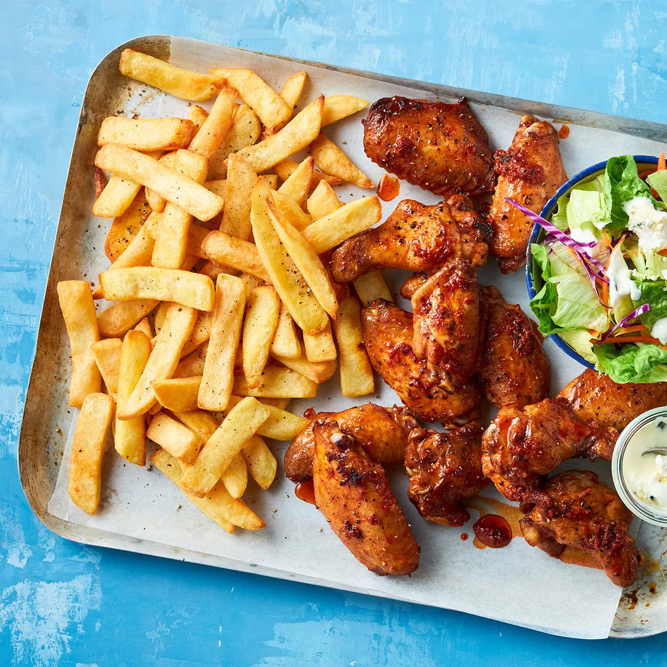 12x Spicy Wings & Chips