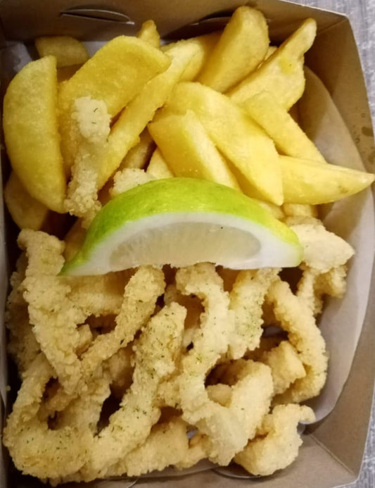Grilled Calamari & Chips