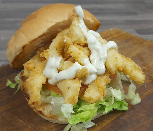 Calamari Burger & Chips