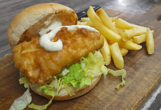 Hake Burger & Chips
