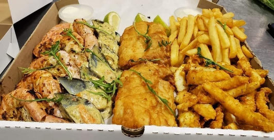 Prawn Platter For 2 & Chips