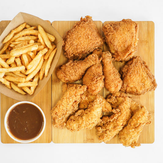 Chicken Strips Large (12 Pieces) + Chips