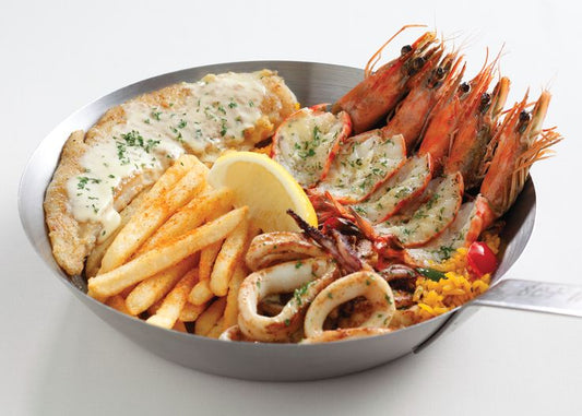 12x Prawn Platter & Chips