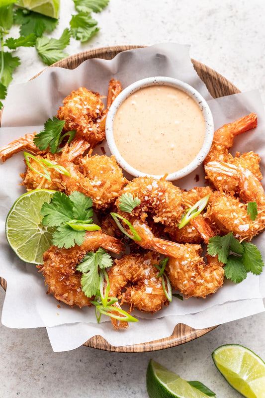 Crispy Prawns (5) with a sweet chilli dipping sauce
