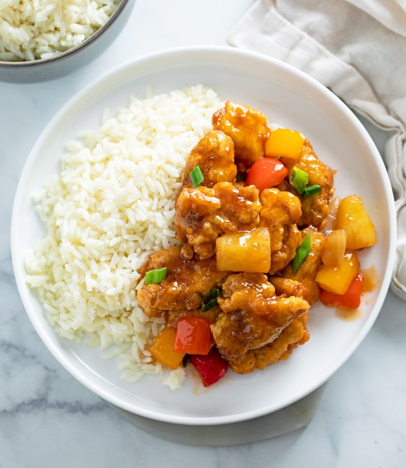 Sweet & Sour – served with rice