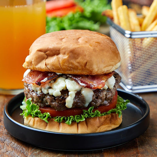Bacon & Blue Cheese Burger & Chips