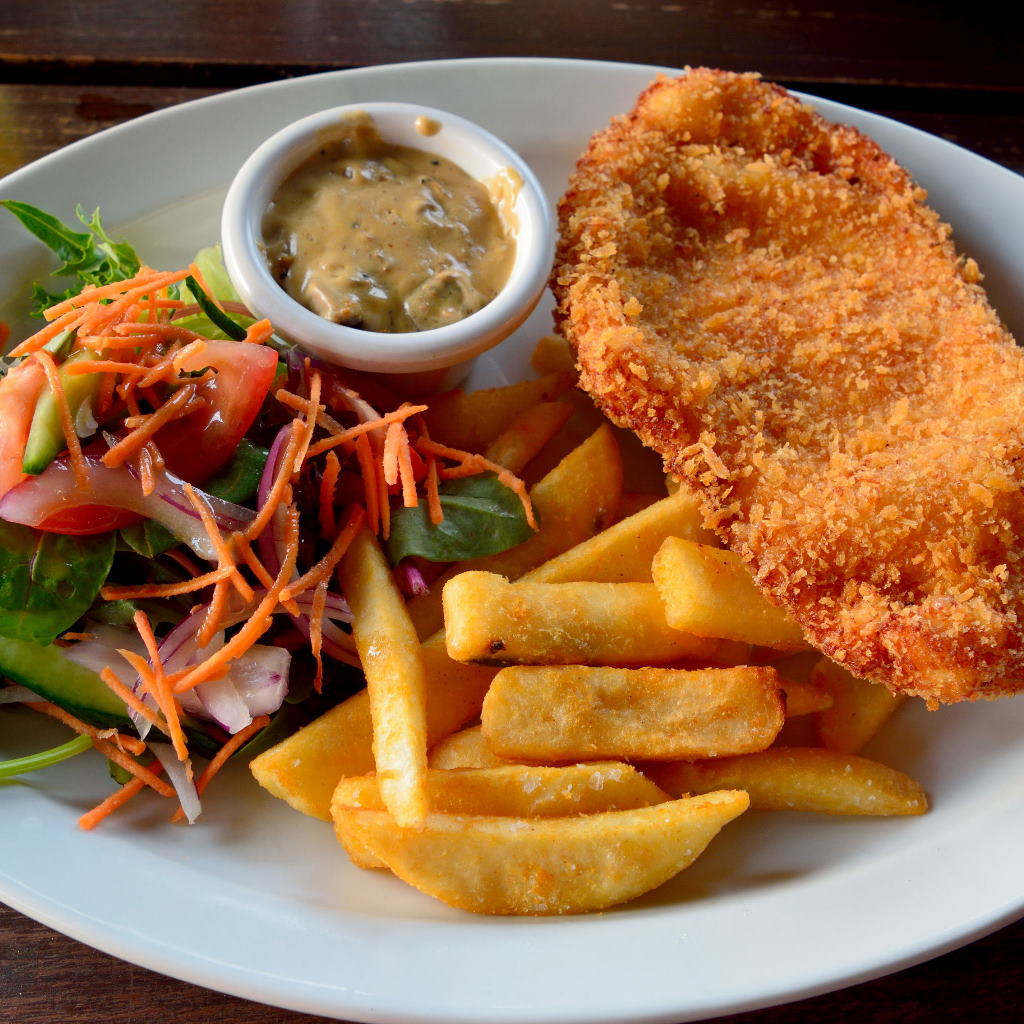 Chicken Schnitzel & Chips