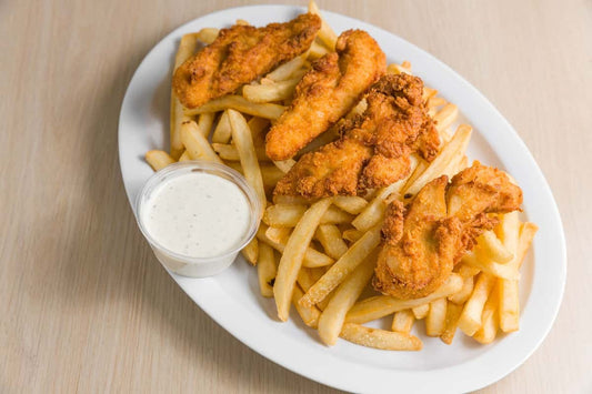 Chicken Strips 4 Pieces + Chips