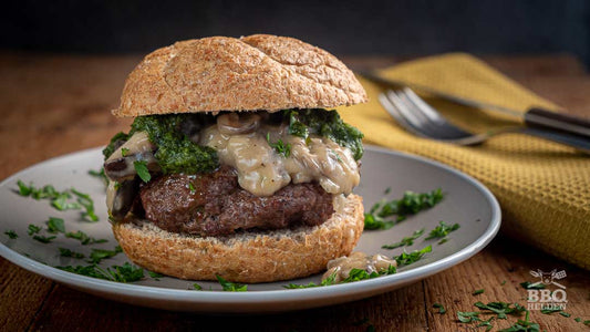 Mushroom Sauce Beef Burger