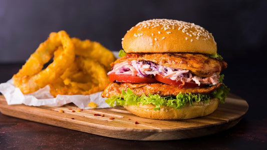 Peri-Peri Chicken Burger & Chips